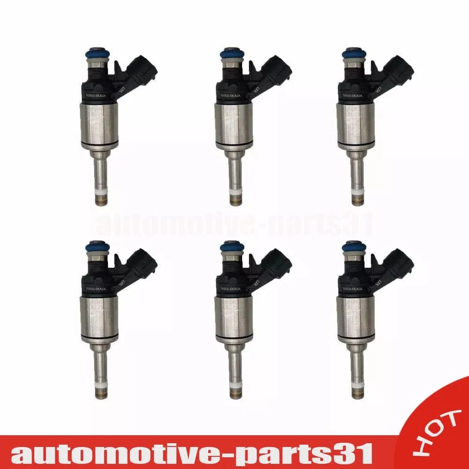 6X Fuel Injector Fit NISSAN PATHFINDER 17-20 INFINITI QX60 17-19 16600-6KA0A Foto 1 de 4