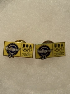 1992 Olympic Lapel Pin ~ USA Team Sponsor ~ Pedigree - Picture 1 of 3