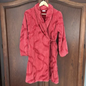 Yves Delorme Women’s Bathrobe Belted Side Pockets Small - Picture 1 of 6