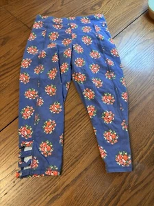 matilda jane girls 435 blue flower pants 14 - Picture 1 of 3