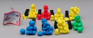 Vintage Giappone NINTENDO MARIO KART 64 Keshi Rubber figure SET Wario PEACH Yoshi + - Foto 1 di 6