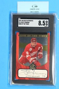 1997-98 UD SP AUTHENTIC SY STEVE YZERMAN SIGN OF THE TIMES SGC 8.5 CARD-232 - Picture 1 of 2