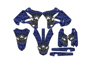 2005-2007 YZ 125 FLAMING GEARHEAD Blue Senge Graphics Kit Compatible with Yamaha - Picture 1 of 10