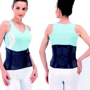 Fgp fascia lombare Corsetto tutore Millerighe Flexo' Semirigido dorsolombare Ner - Imagen 1 de 4