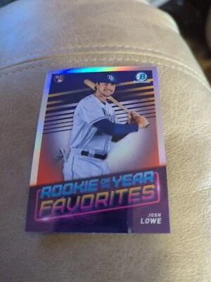 2022 Bowman Chrome Josh Lowe Rookie Of The Year Tampa Bay Rays #ROYF-11 - Image 1 of 2