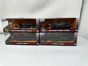Jada Batman Batmobile Set Of 4 1/32 Die-Cast Car Figure 2022 New Sealed 66 89 92 - Picture 1 of 15