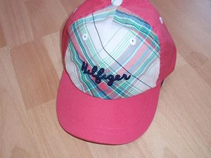 NUEVO CON ETIQUETAS NIÑAS TOMMY HILFIGER TALLA 6-12 MESES SOMBRERO A CUADROS - Imagen 1 de 2