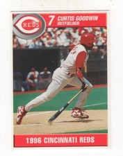 1996 KAHN'S CINCINNATI REDS BASEBALL #7 CURTIS GOODWIN