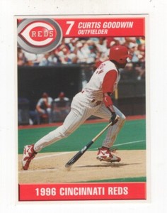 1996 KAHN'S CINCINNATI REDS BASEBALL #7 CURTIS GOODWIN