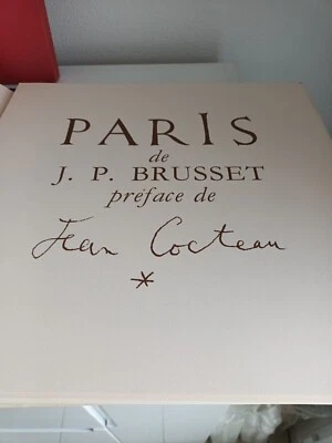 PARIS 18 Lithographies de J.P BRUSSET préface de Jean Cocteau - Photo 1/4