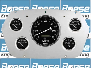 59-60 Dodge Truck Auto Meter Old Tyme Black Gauges 1959-1960 - Foto 1 di 4