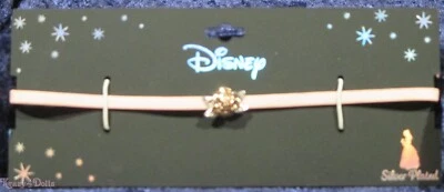 Colar Gargantilha Disney A Bela e a Fera Bela Encantada Rosa Novo! - Imagem 1 de 4