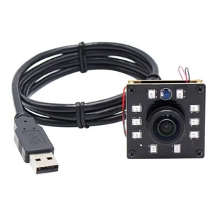 Cámara USB 1080P H.264 con lente ojo de pez de 180 grados IR leds visión nocturna cámara web de 2 MP - Imagen 1 de 8