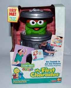 NEW NOS 1999 MY FIRST CHARADES SESAME STREET GAME OSCAR THE GROUCH Fisher Price - Picture 1 of 8