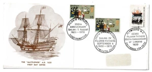 5/8/1970 UK GB Cover - 350th Anniversary of Sailing of Pilgrim Fathers - Picture 1 of 2