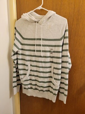 Sonoma 男式小号连帽口袋条纹全新全新全新运动衫连帽 — 第 1/4 张图片