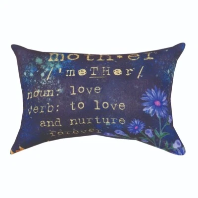 Mother Definition To Love and Nurture Reversible Word Pillow - Image 1 of 3