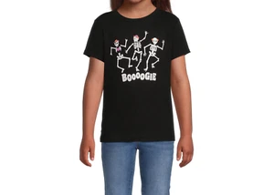 Wonder Nation Girls Halloween Dancing Skeletons T-Shirt Black XXL (18) - Picture 1 of 5