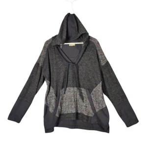 Maglione maglia democrazia felpa grigio scollo a V coulisse colorblock donna taglia 2X - Foto 1 di 9