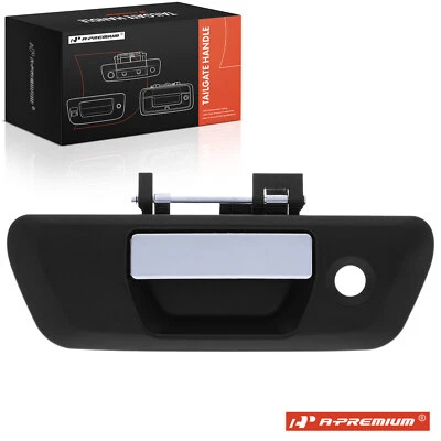 Textured Black Tailgate Handle with Keyhole for Nissan Frontier 2015-2018 2019 - Image 1 of 4