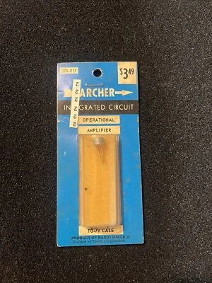 1 cada uno ~ 276-017 ~ Archer ~ Amplificador operacional ~ Estuche TO-79 ~ NUEVO EN STOCK Foto 1 de 4