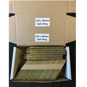 Streifennägel für DeWalt DCN692N Nagler 1040 x Mischnägel 65mm + 90mm Galv Ring - Bild 1 von 4