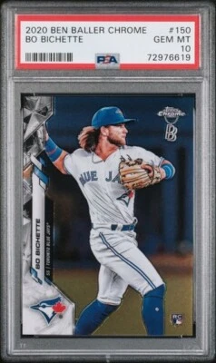 💎2020 Topps Chrome Ben Baller #150 Bo Bichette RC Toronto Blue Jays PSA 10💎 - Image 1 of 2