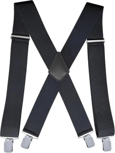 2Inch Men'S Heavy Duty Suspenders with Strong Clips Adjustable X-Back for Work - Picture 1 of 7