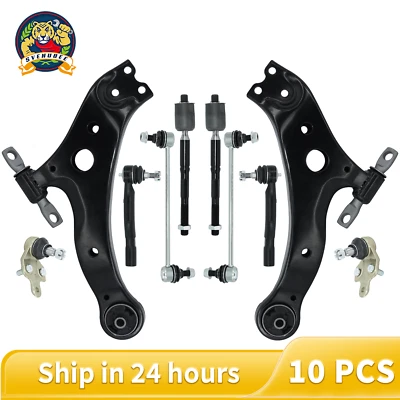 10Pcs Front Lower Control Arms Tie Rods for 2002-2003 Toyota Camry Lexus ES300 - Image 1 of 4