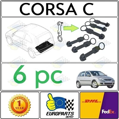 Abrazadera alfombra maletero Opel Corsa B Corsa C Tigra A/B 6x clip 24417239 Foto 1 de 4