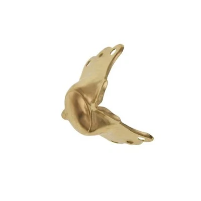 Rodillera antigua para maletero - acero enchapado en latón - para baúl o baúl antiguo vintage  Foto 1 de 3