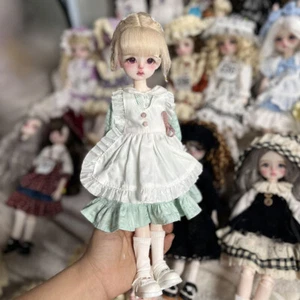 13 inch Height Girl Doll Dress Shoes Wigs Assemble Completed BJD Doll Kids Gift - Picture 1 of 5