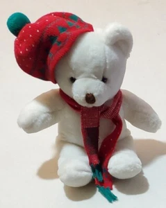 Heunec German Hand Made Christmas Plush White Bear 17" - Picture 1 of 5