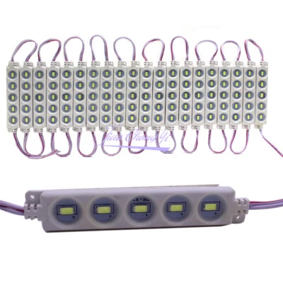 20pcs SMD 5730 5leds Injection LED Module Waterproof Tape White Light DC 12V - Image 1 of 4