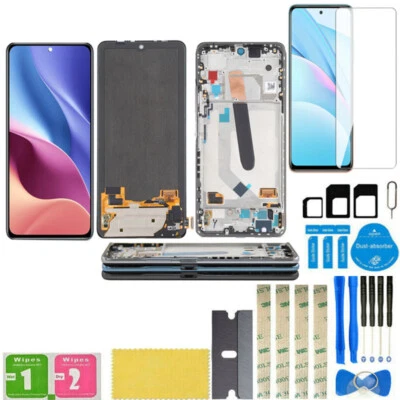 For Xiaomi Mi 11i M2012K11G OLED Lcd Display Screen Digitizer Assembly + Frame - Image 1 of 4