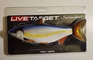 Nuevo Señuelo de Pesca de Cucarachas Live Target 8" Plateado y Azul 5oz Swimbait Fregadero Lento. - Imagen 1 de 4