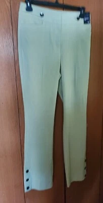 New York & Co Lt Lime Green Straight Leg Pants Size 10 NWT - Image 1 of 4