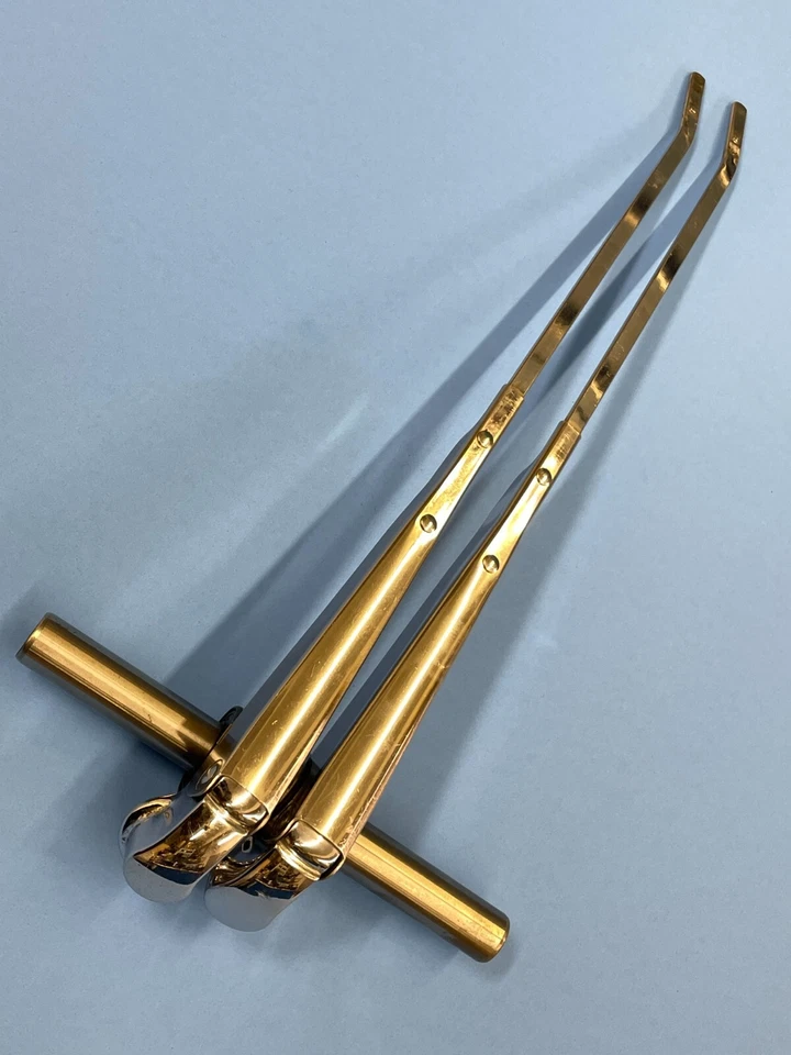 Brazos limpiaparabrisas originales GM A Body Trico acero inoxidable Chevelle 442 GTO Skylark B Foto 1 de 3