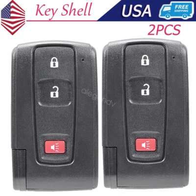 2 Repuestos Para 2004 2005 2006 2007 - 2009 Toyota Prius Llavero Mando a Distancia Carcasa Foto 1 de 4