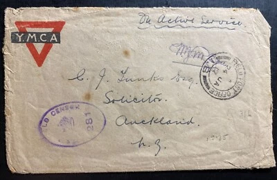 1917 ANZAC Field Post Office Somme France WWI Cover To Aukland New Zealand - Image 1 of 2