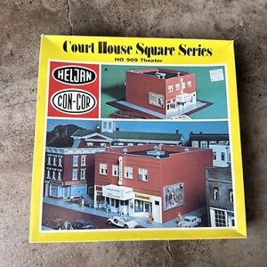 Vintage Heljan HO Scale 909 Movie Theater Building Court House Square Series NEW - Picture 1 of 3