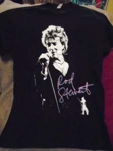 RARE Rod Stewart 2018 CONCERT TOUR SHIRT medium U.S. america canada Cyndi Lauper - Picture 1 of 2