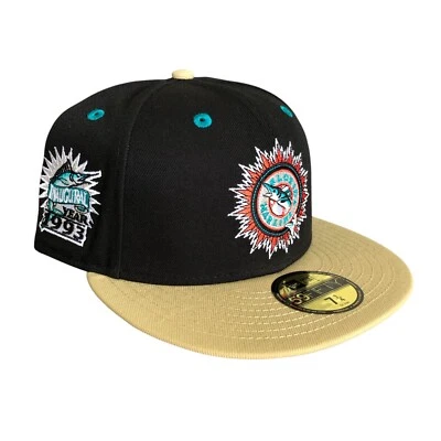 New Era 59Fifty Miami Florida Marlins 1993 Inaugural Year Fitted Hat Size 7 1/4 - Image 1 of 4