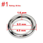 Stainless Steel Heavy Duty Fishing SOLID Rings Big Game Saltwater Extra Strong