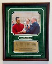 Tiger Woods 2000 British Open Champion 8x10 photo framed with engraved nameplate
