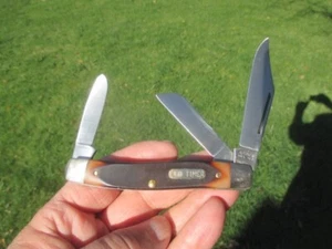 Vintage Schrade Old Timer 80T NY USA 3 Blade Folding Knife - EXCELLENT/UNUSED - Picture 1 of 22
