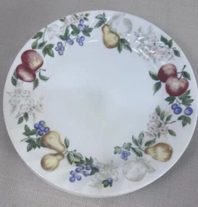 Vintage Corelle CHUTNEY Fruit Pattern 7 1/4" Side Dessert Plates Set Of 4 - Picture 1 of 7