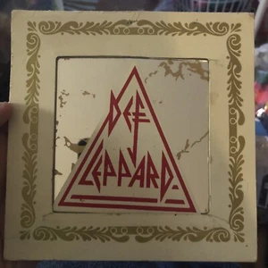 VTG DEF LEPPARD CARNIVAL MIRROR Excellent Condition With Paper sleeve 5” - Picture 1 of 2