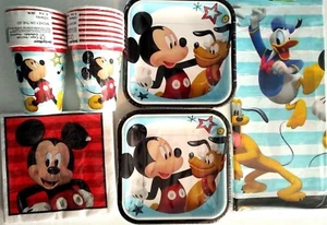 MICKEY MOUSE On The Go Disney Birthday Party Supply Kit Pack For 16  - Picture 1 of 1