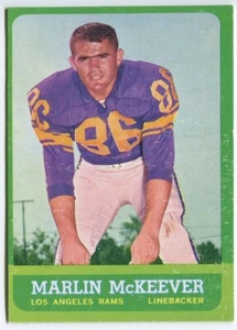 1963 Topps #46 Marlin McKeever Los Angeles Rams - Rookie Karte - Bild 1 von 2